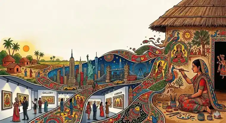 Mithila Madhubani painting article blog India handicraft