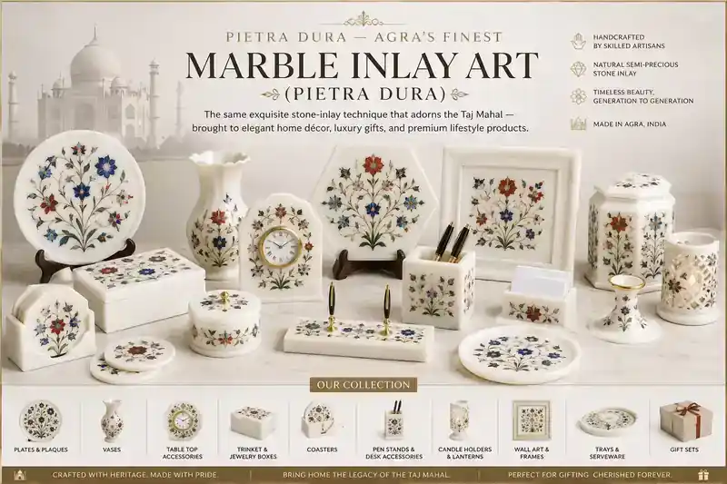Marble Inlay Art Pietra Dura Agra India